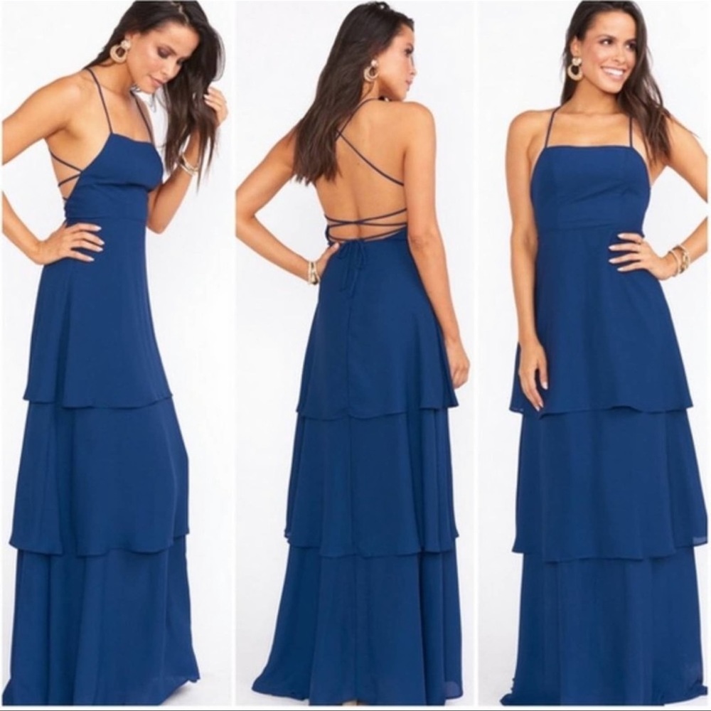 Show Me Your Mumu Ruffle Calypso Bridesmaid Dress. Size L.